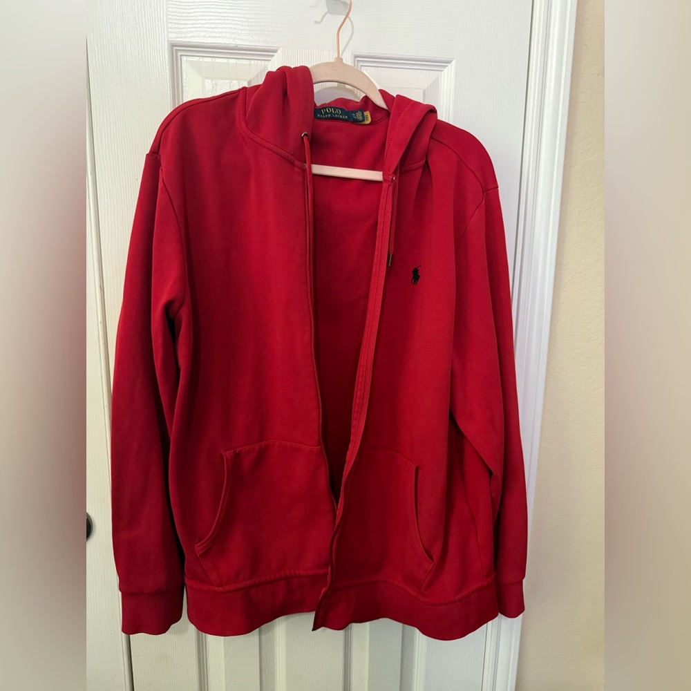 Hoodie Polo Ralph Lauren XXL red